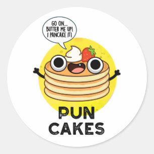 Adesivo Puncakes Engraçado Pancake Pun