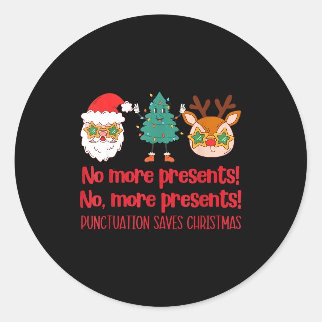 Adesivo Punctuation Saves Christmas Reading Teacher Ela Gr (Frente)