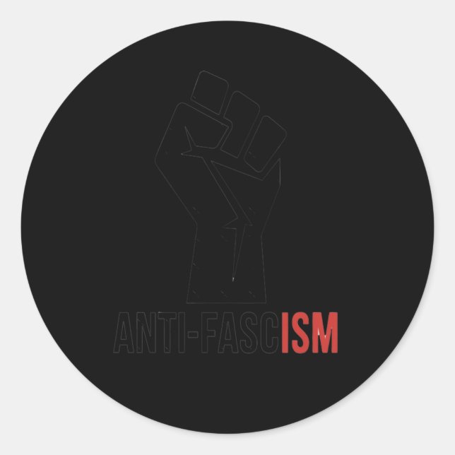 Adesivo Punho Anti-fascista (Frente)