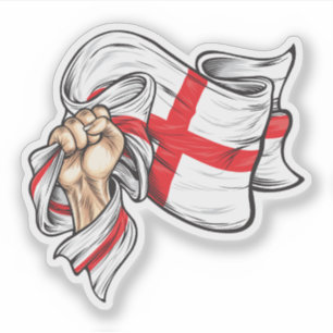 Adesivo Punho com pavilhão nacional de England T-Shirt
