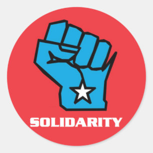 Adesivo Punho da solidariedade de Wisconsin