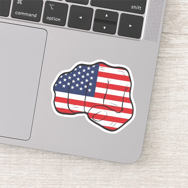 Adesivo Punho de Bandeira Americano (Detalhe)