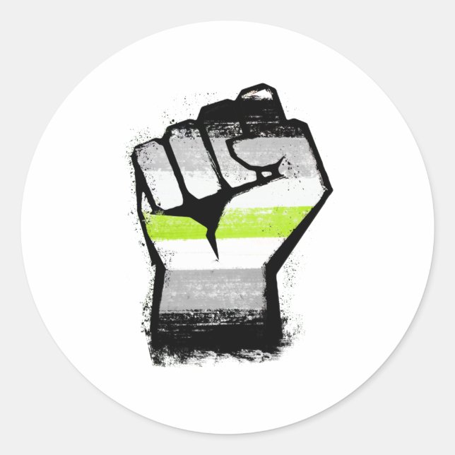 Adesivo Punho de Protesto Agênero (Frente)