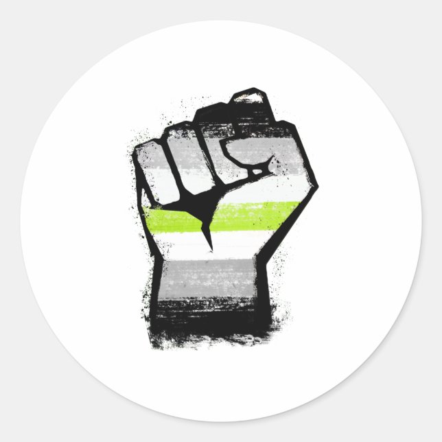 Adesivo Punho de Protesto Agênero (Frente)