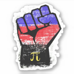 Adesivo Punho de Protesto do Orgulho Polimário