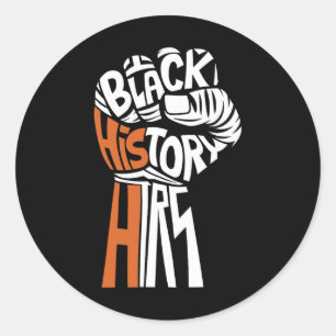 Adesivo Punho Poderoso Mão Inspirando Líderes Negros Histó