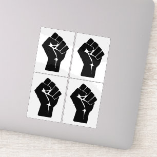 Adesivo Punho, Rebelde, Motim, Resistência, Estilo Comunis