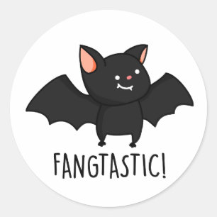 Adesivo Punição de Halloween Engraçada Fangtástica