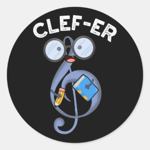 Adesivo Punição engraçada de música Clef-er