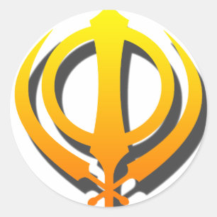 Adesivo Punjabi do Sikhism de Khanda Khalsa do sikh