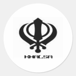 Adesivo Punjabi Khanda Sikh Khalsa Design Merchandise