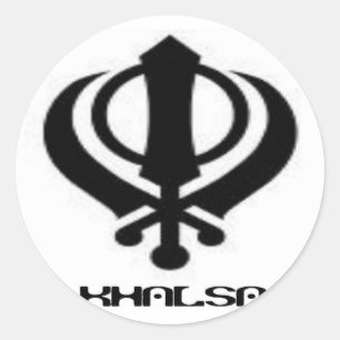 Adesivo Punjabi Khanda Sikh Khalsa Design Merchandise