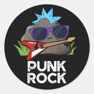 Adesivo Punk Rock Funny Music Pun Dark BG