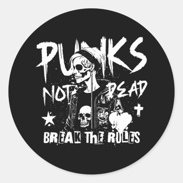 Adesivo Punks não Morto (Frente)
