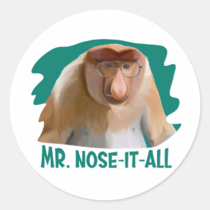 Adesivo Punny Proboscis Monkey