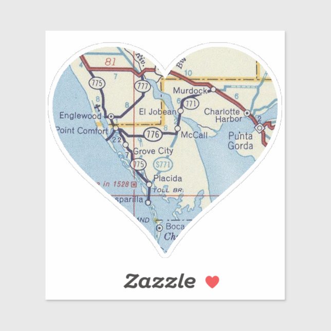 Adesivo Punta Gorda Florida (Folha)