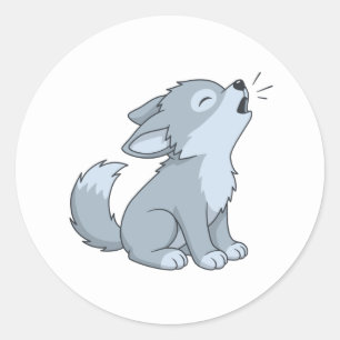 Adesivo Pup de Lobo de Uivô Bonito