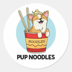Adesivo Pup Noodles Funny Cup Noodles