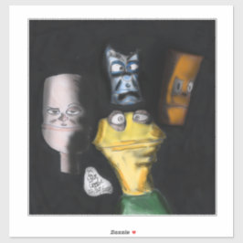 Adesivo Puppets in the dark ( Erica Crooks puppet art )