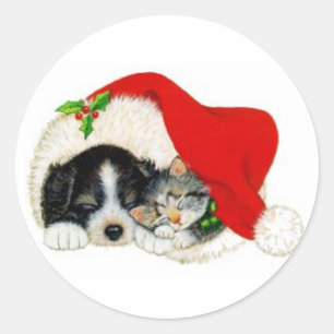 Adesivo Puppia de Natal e Pau de Kitten