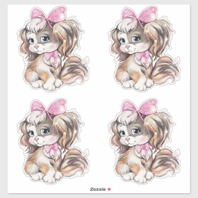 Adesivo Puppy (Folha)