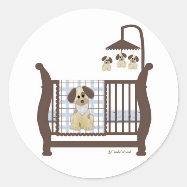 Adesivo Puppy Dog Baby Bed Sticker (Frente)