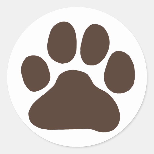 Adesivo Puppy Dog Paw Print | Pawprint canino cômodo (Frente)