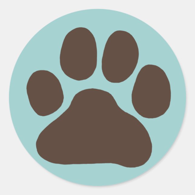 Adesivo Puppy Dog Paw Print | Pawprint canino cômodo (Frente)