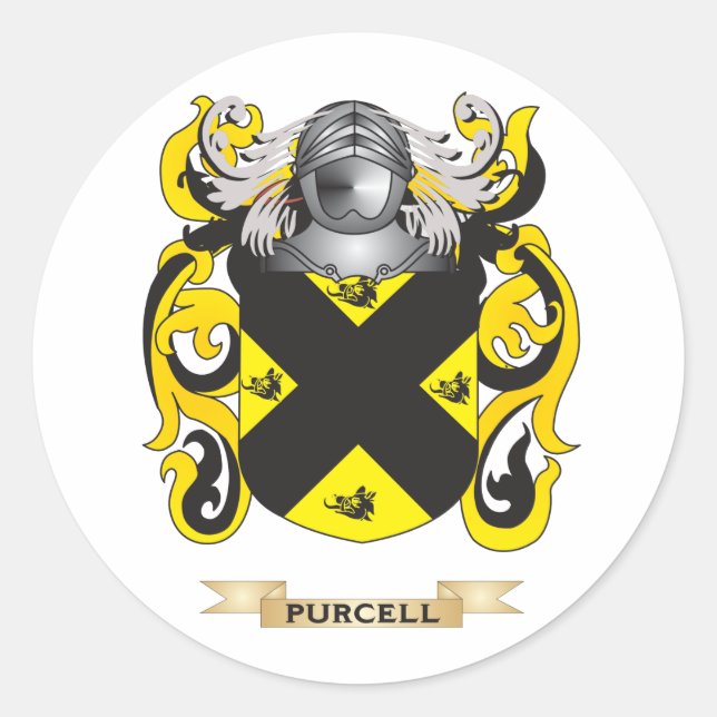 Adesivo Purcell Casaco of Arms (Family Crest) (Frente)