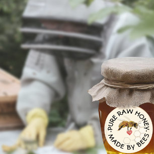 Adesivo PURE RAW HONEY Honeybee Honeycomb e Heart