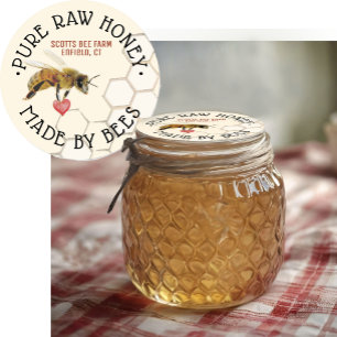 Adesivo PURE RAW HONEY Honeybee Honeycomb e Heart Pesd