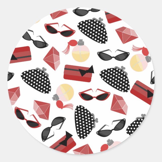 Adesivo Purfume Vermelho e Preto e Protetor de Óculos Sola (Frente)