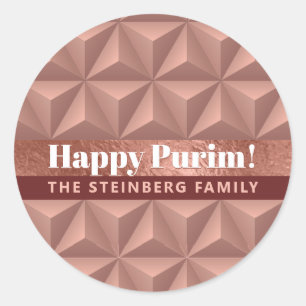 Adesivo  Purim Rosa de Purim, Purim Dourado Peren, Padrão