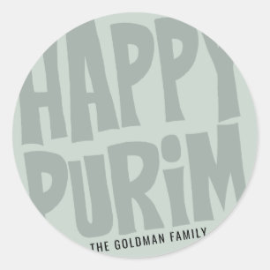 Adesivo Purim Round Sticker