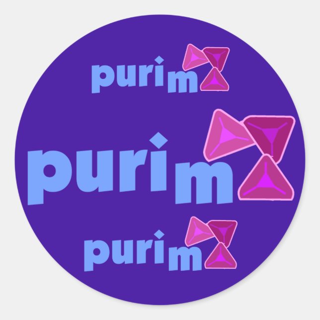 Adesivo Purim Stickers (Frente)