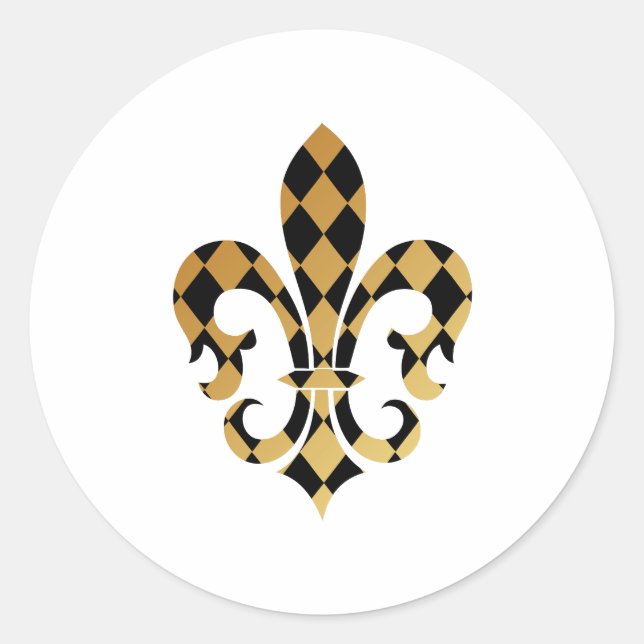 Adesivo Puro e Dourado Fleur de Lis (Frente)