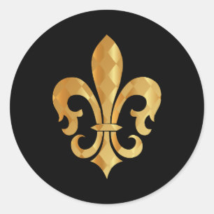 Adesivo Puro Fleur de Lis Dourado