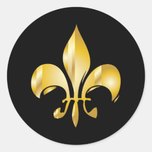 Adesivo Puro Fleur de Lis Dourado