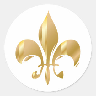 Adesivo Puro Fleur de Lis Dourado