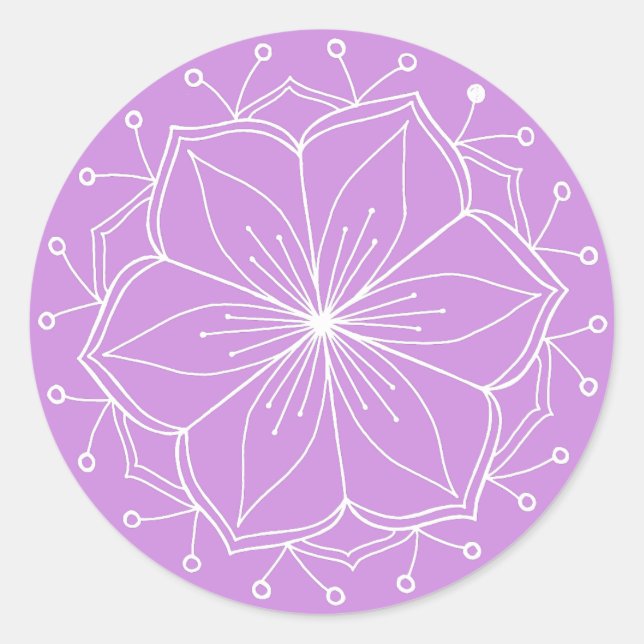 Adesivo Puro Lotus Flower Mandala (Frente)