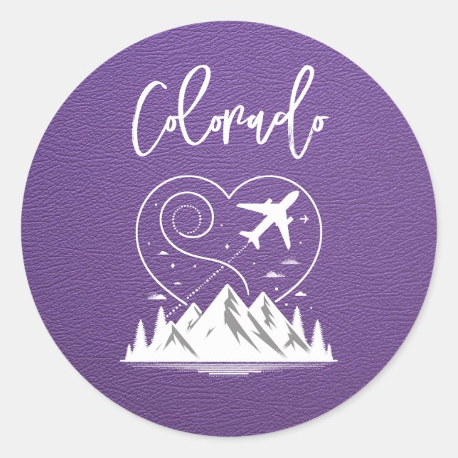 Adesivo Purple Colorado Passport (Frente)