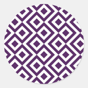 Adesivo Purple e White Meander