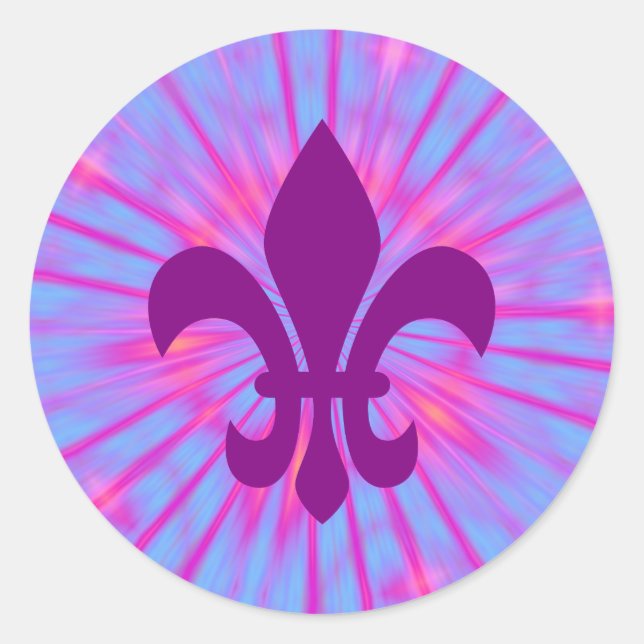 Adesivo Purple Fleur de Lis (Frente)