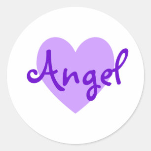 Adesivo Purple Heart personalizado para seu anjo