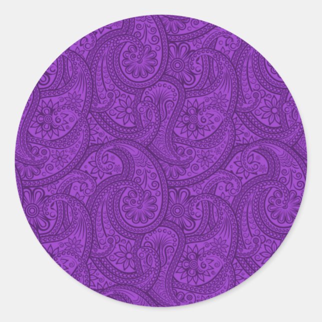 Adesivo Purple Paisley (Frente)