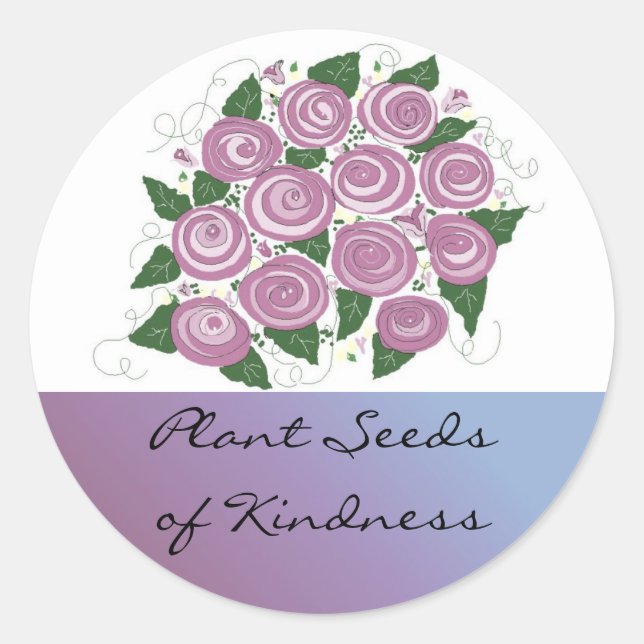 Adesivo Purple Rose Bouquet (Frente)