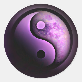 Adesivo Purple Yin Yang Moon
