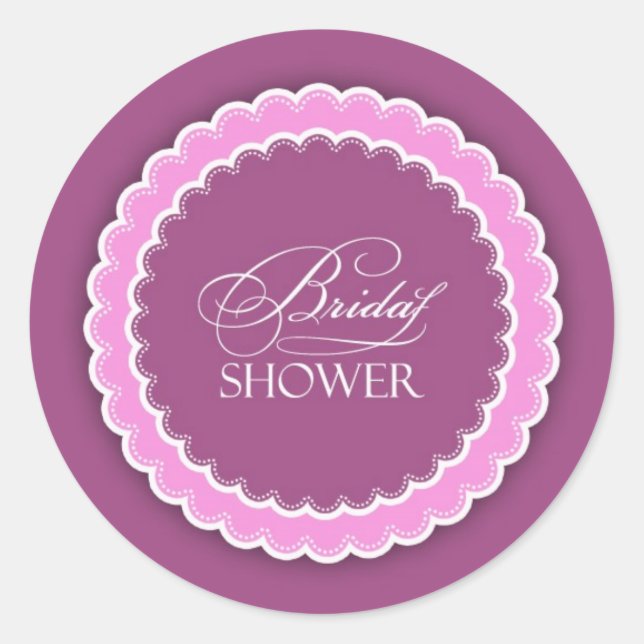 Adesivo Púrpura chá de panela rosa (Frente)