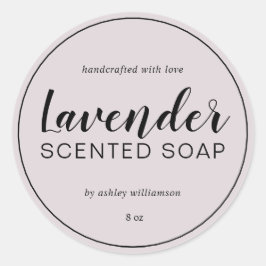 Adesivo Púrpura de caligrafia de sabão de Lavanda artesana