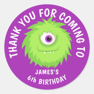 Adesivo Púrpura de Monstro de Furto